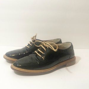Halogen Oxford Shoes Patent Leather Black Size 6